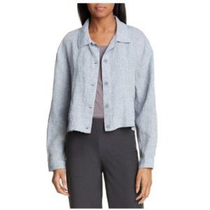 Eileen Fisher Womens Chambray Jacket NEW withTags